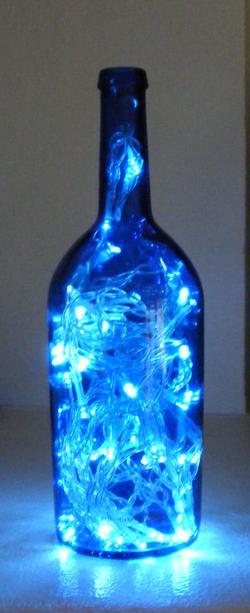 LED Lamp in a bottle