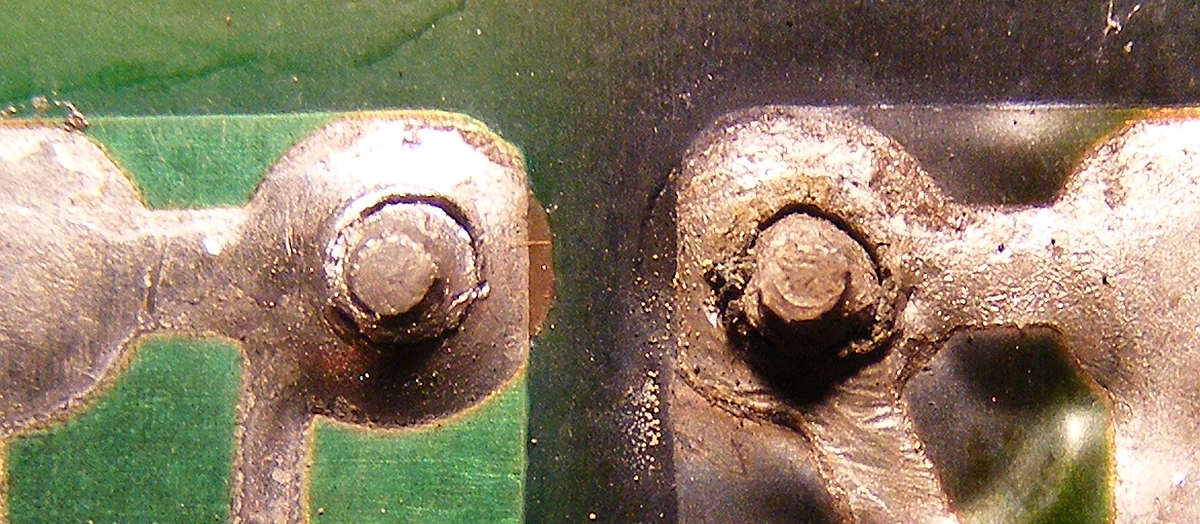 Broken solder joint an easy fix for printed circuit boards ⋆