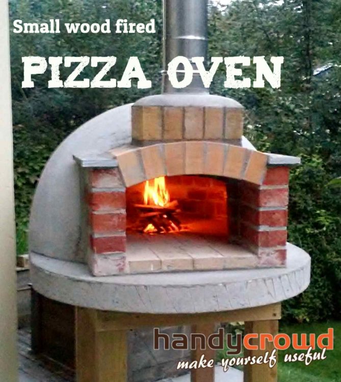 Build small wood fired pizza oven 75cm or 30"