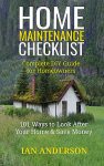 Home maintenance checklist book