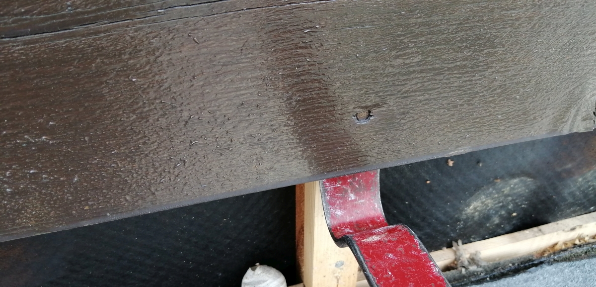 lever out wood to expose the nail head