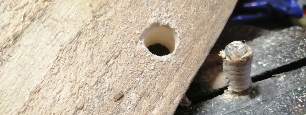 removing nails core bit or holesaw